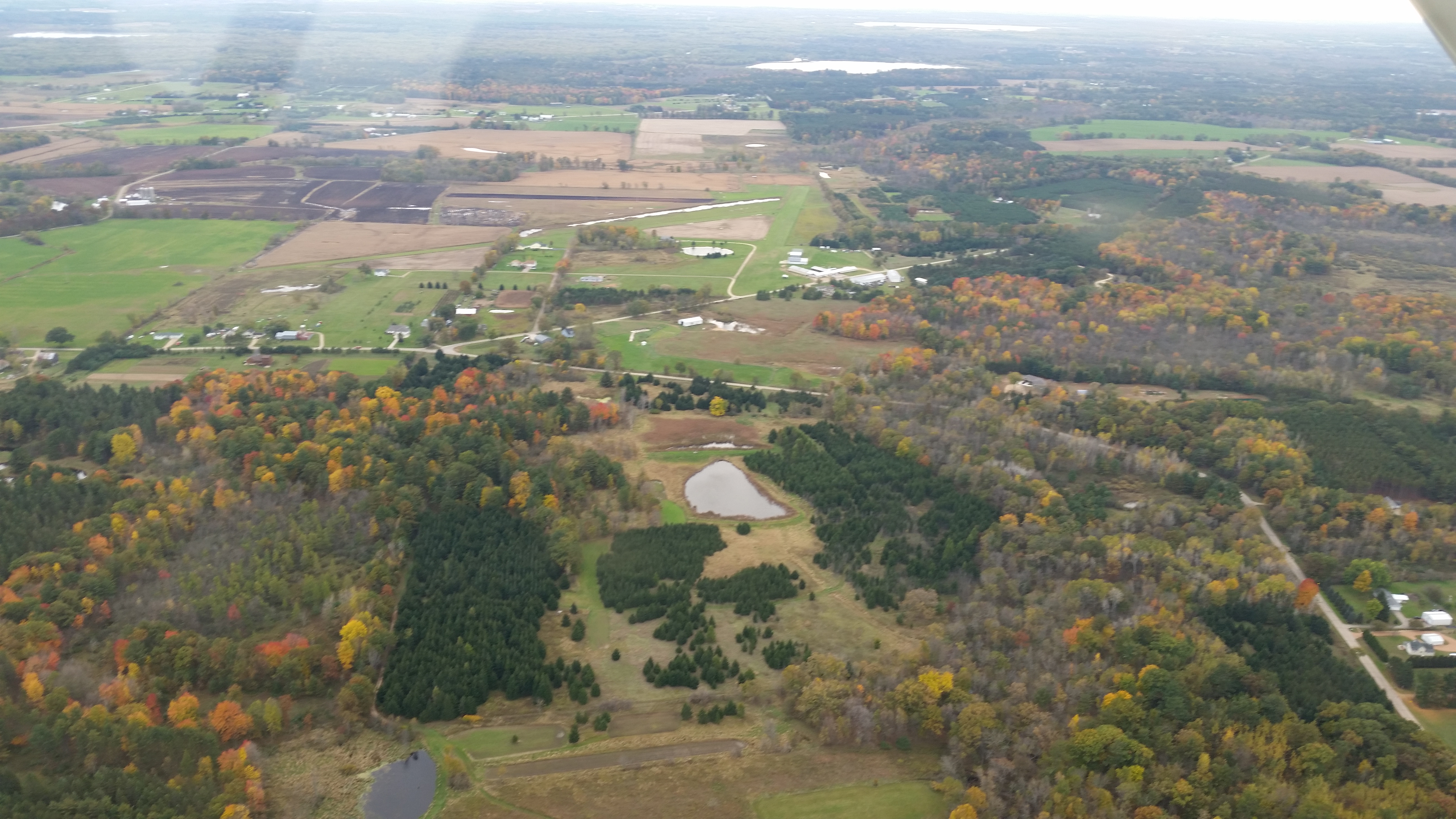 Aerial view from the north